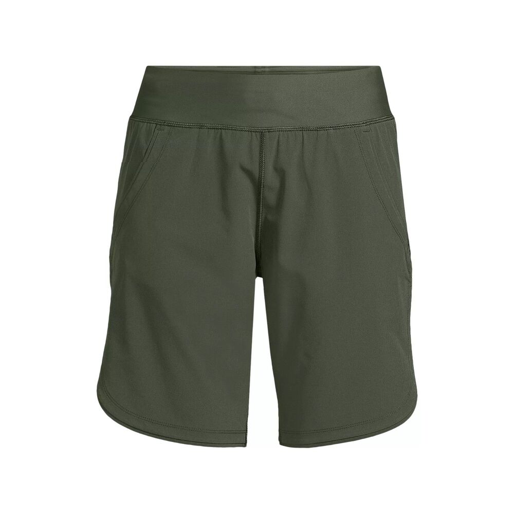 Women's SunShade UPF 50 9" Board Shorts with Panty size 18, Rich Olive Green